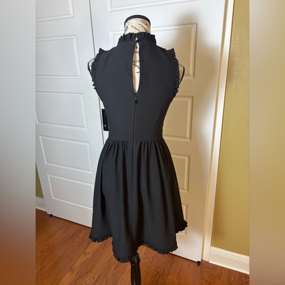 KATE SPADE Ma Cherie Black Ruffle Dress New Size 00 NWT - Picture 3 of 7